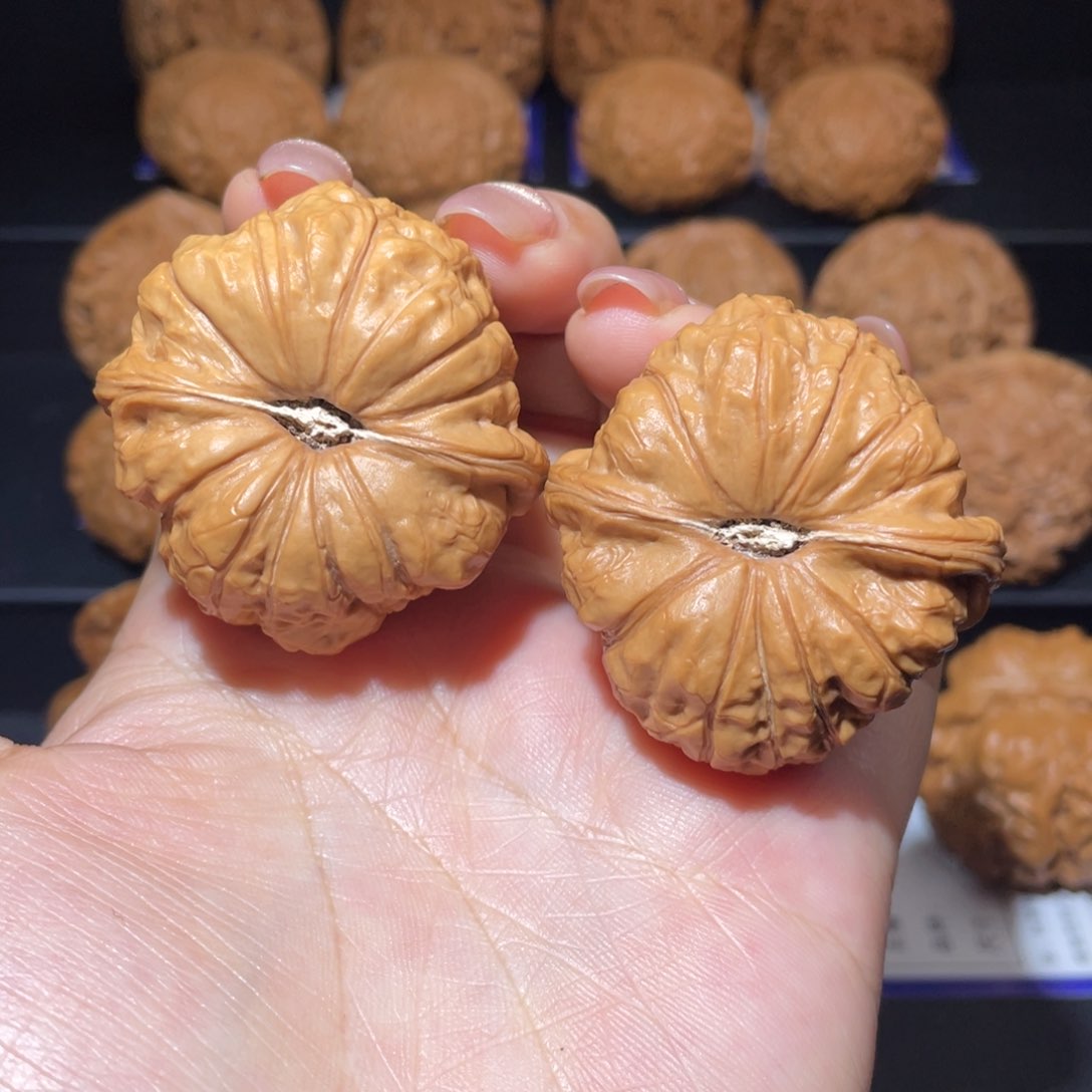 文玩核桃把件42南瓜墩