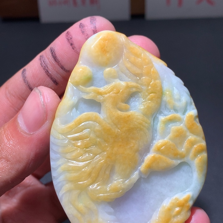 翡翠未镶嵌颈饰保真天然a货翡翠