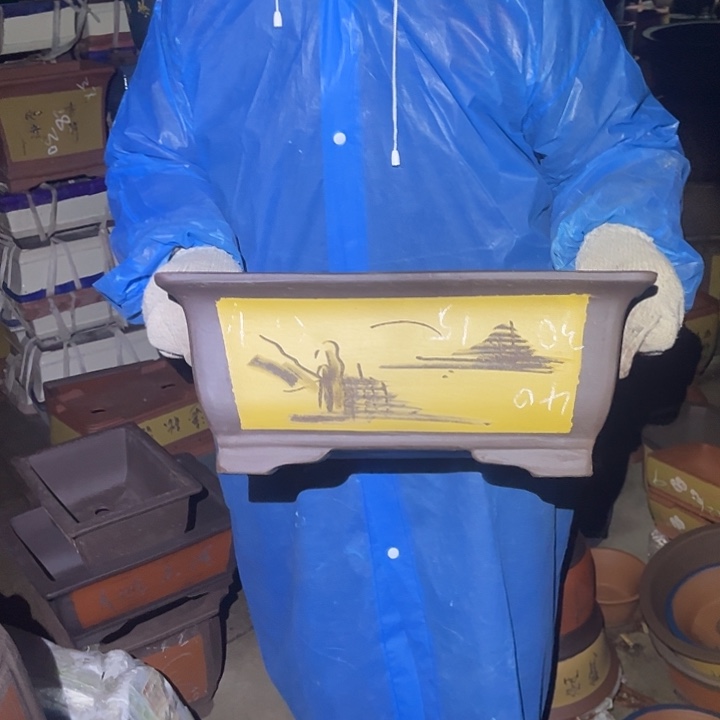 紫砂花盆紫砂花盆和小