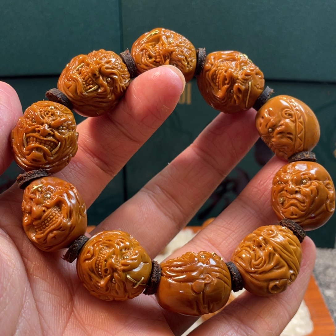 海***青橄榄核手串/手链橄榄核