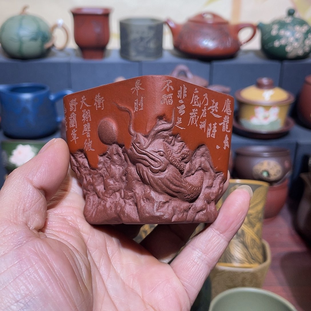原矿紫砂手工主人杯