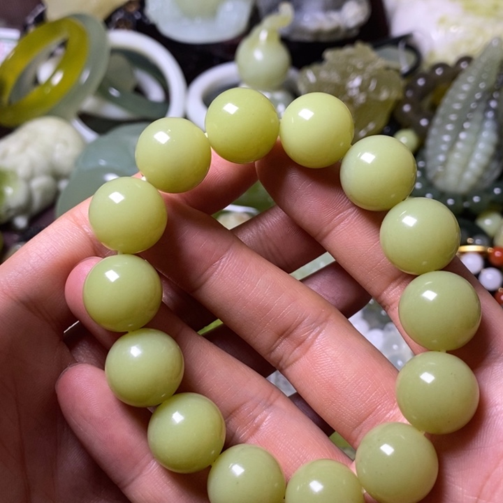 岫玉岫玉手串未镶嵌