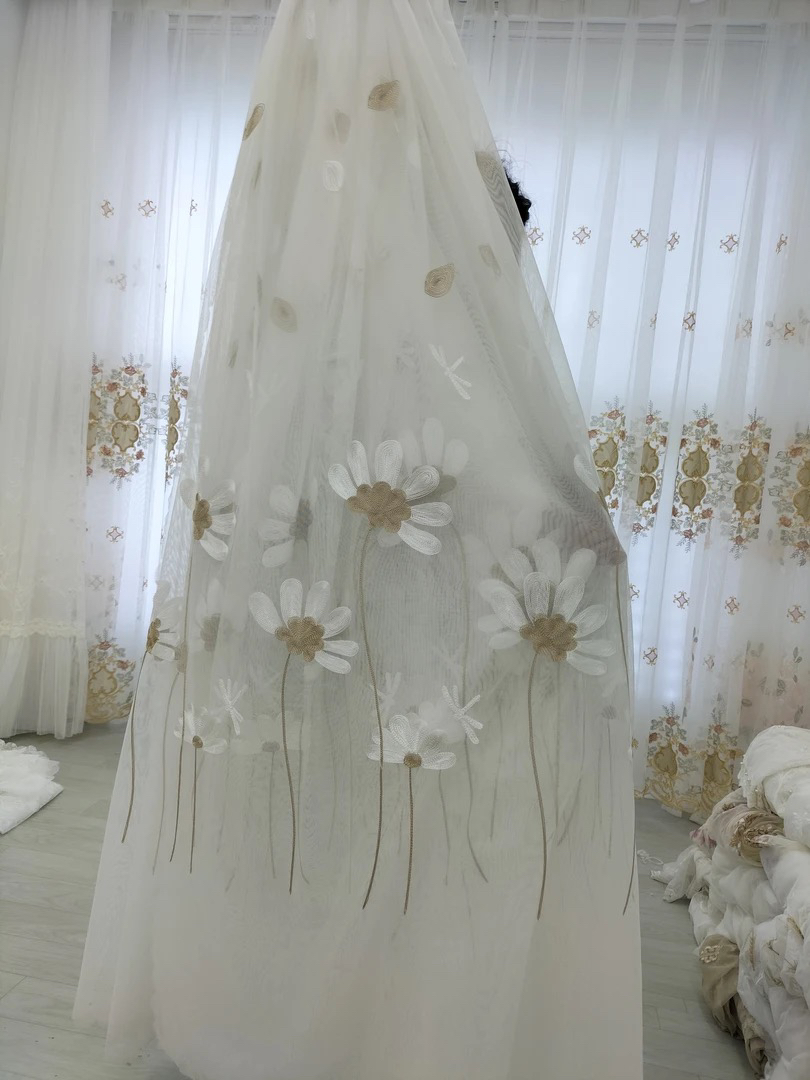 002小荷成品纱帘（不送挂钩）