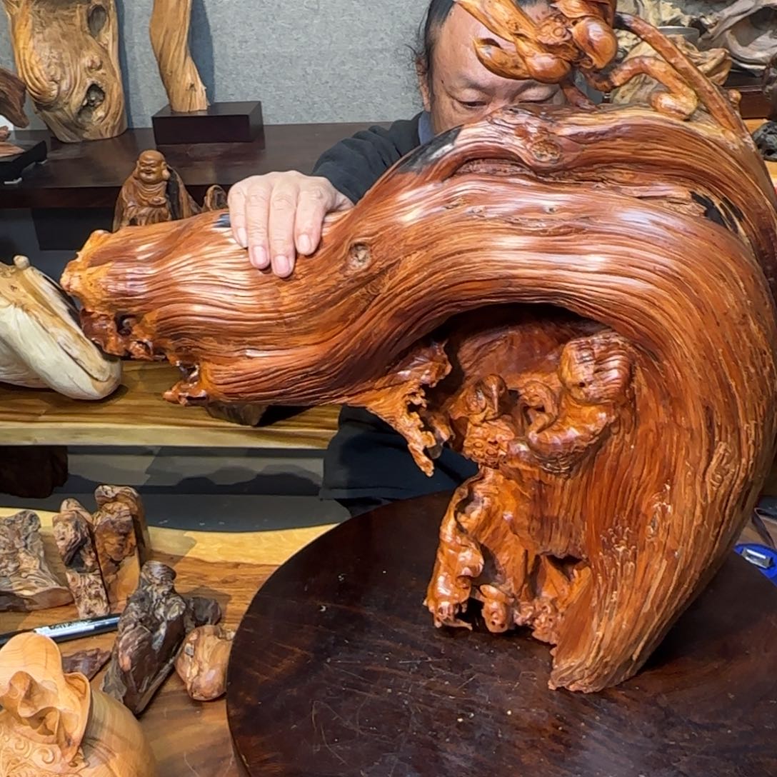 崖柏红皮秦岭料陈先国老师作品