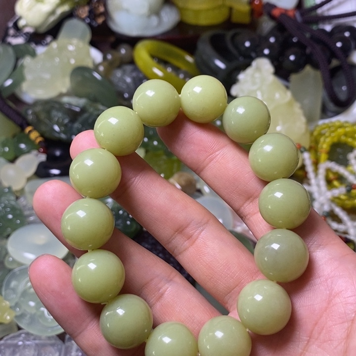 岫玉岫玉手串未镶嵌