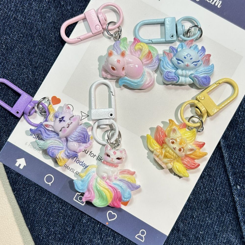 【直播间选款】手工DIY卡通树脂手机链钥匙扣包包挂件，默认微瑕