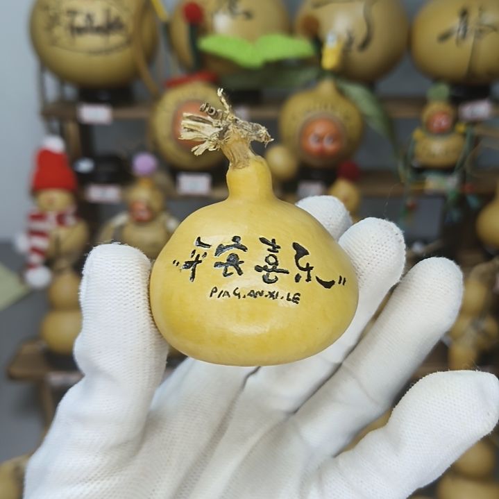 葫芦手工葫芦摆件墨刻