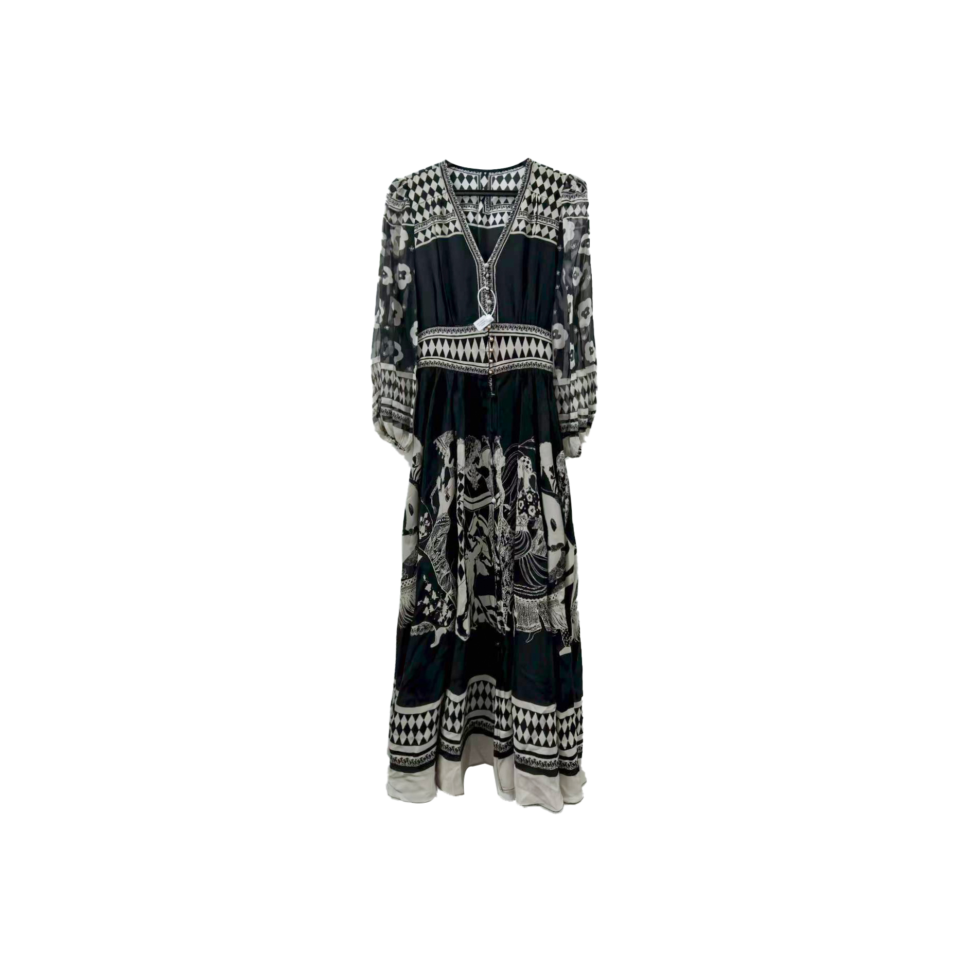 【2025黑金派对-禾枫】高定重磅100桑蚕丝连衣裙24-1111-10