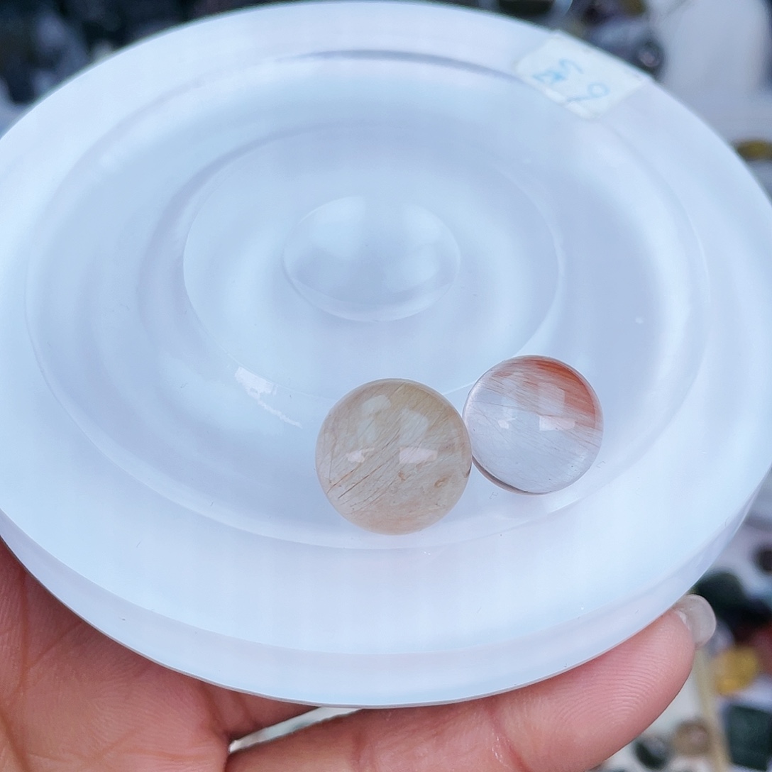 水晶单珠打孔不退不换未镶嵌