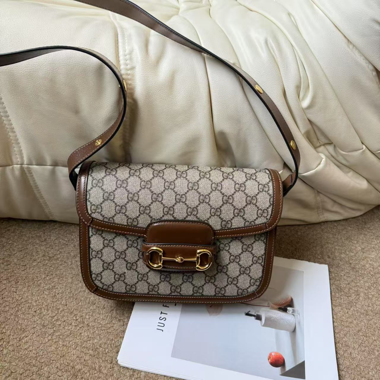 95新 GUCCI/古驰 Gucci 老花 1955中号单肩包/678182651