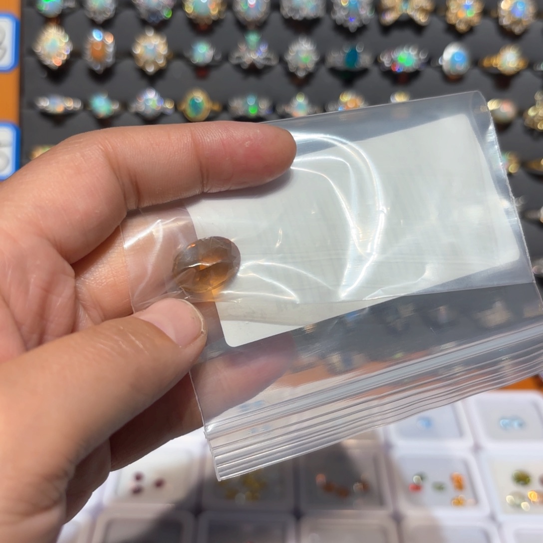 海蓝宝石戒圈银S925镶嵌奶*包