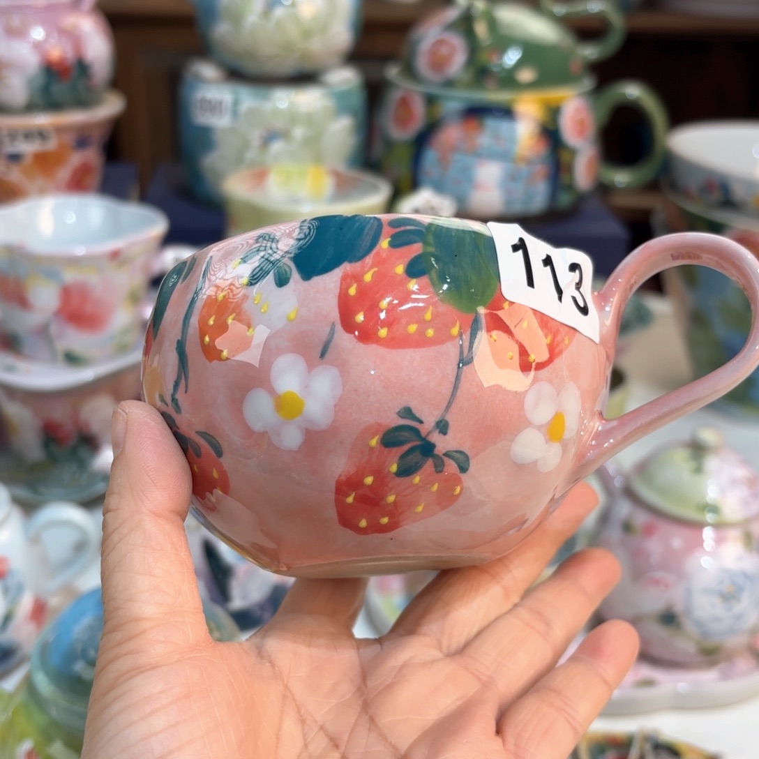 景德镇手绘高温釉下彩陶瓷茶具