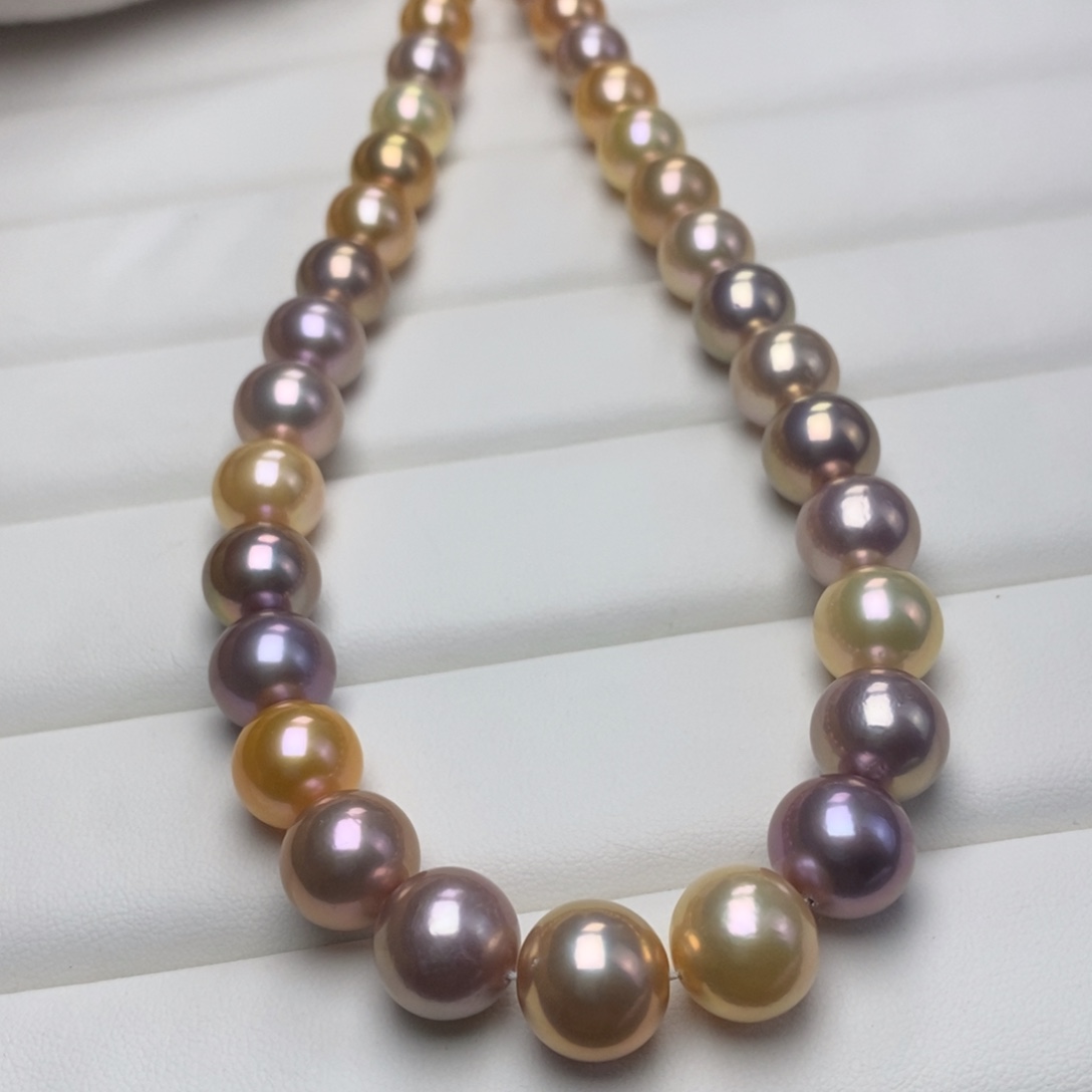 淡水珍珠颈饰银S925镶嵌周***舞项链定制