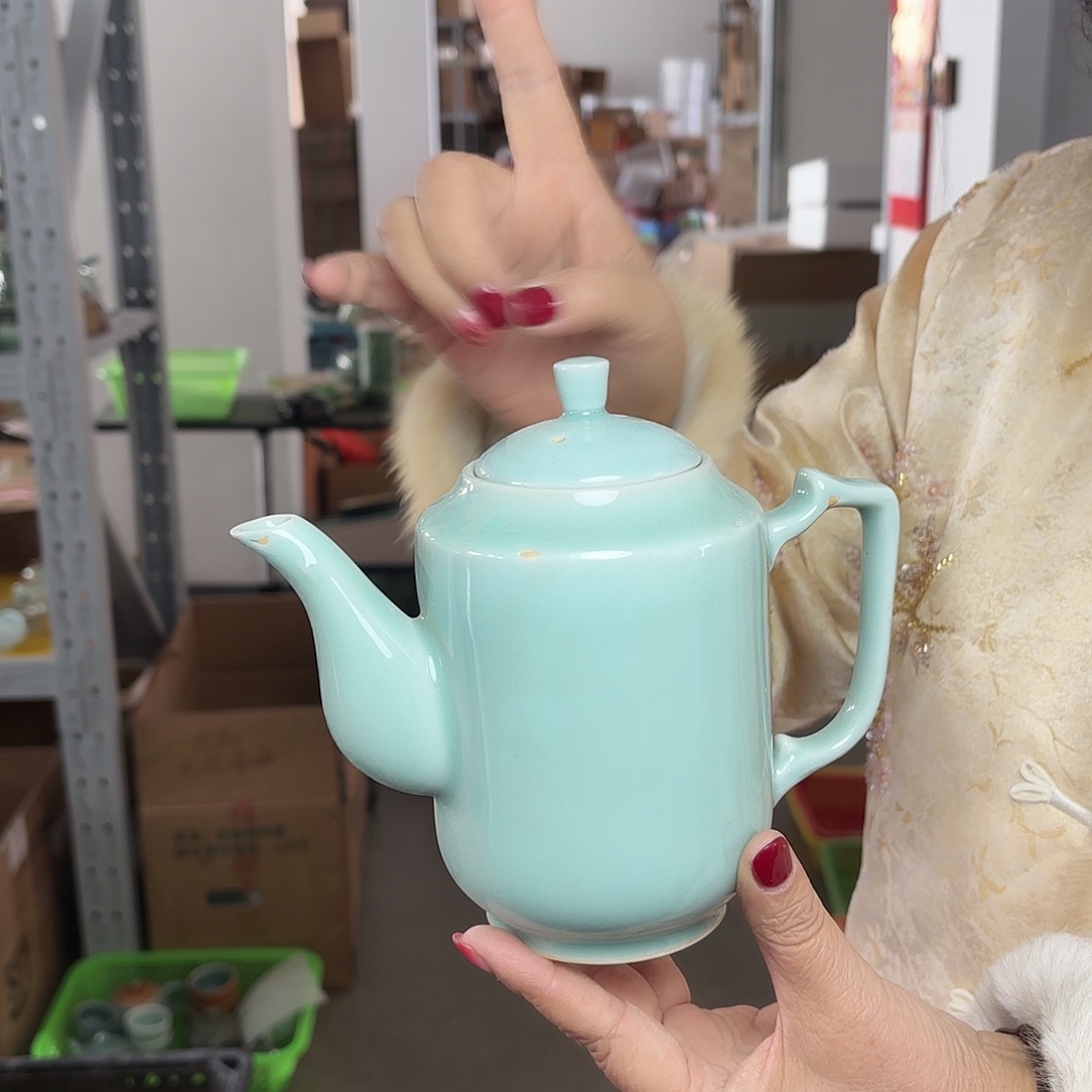 龙泉云间青瓷小米茶器