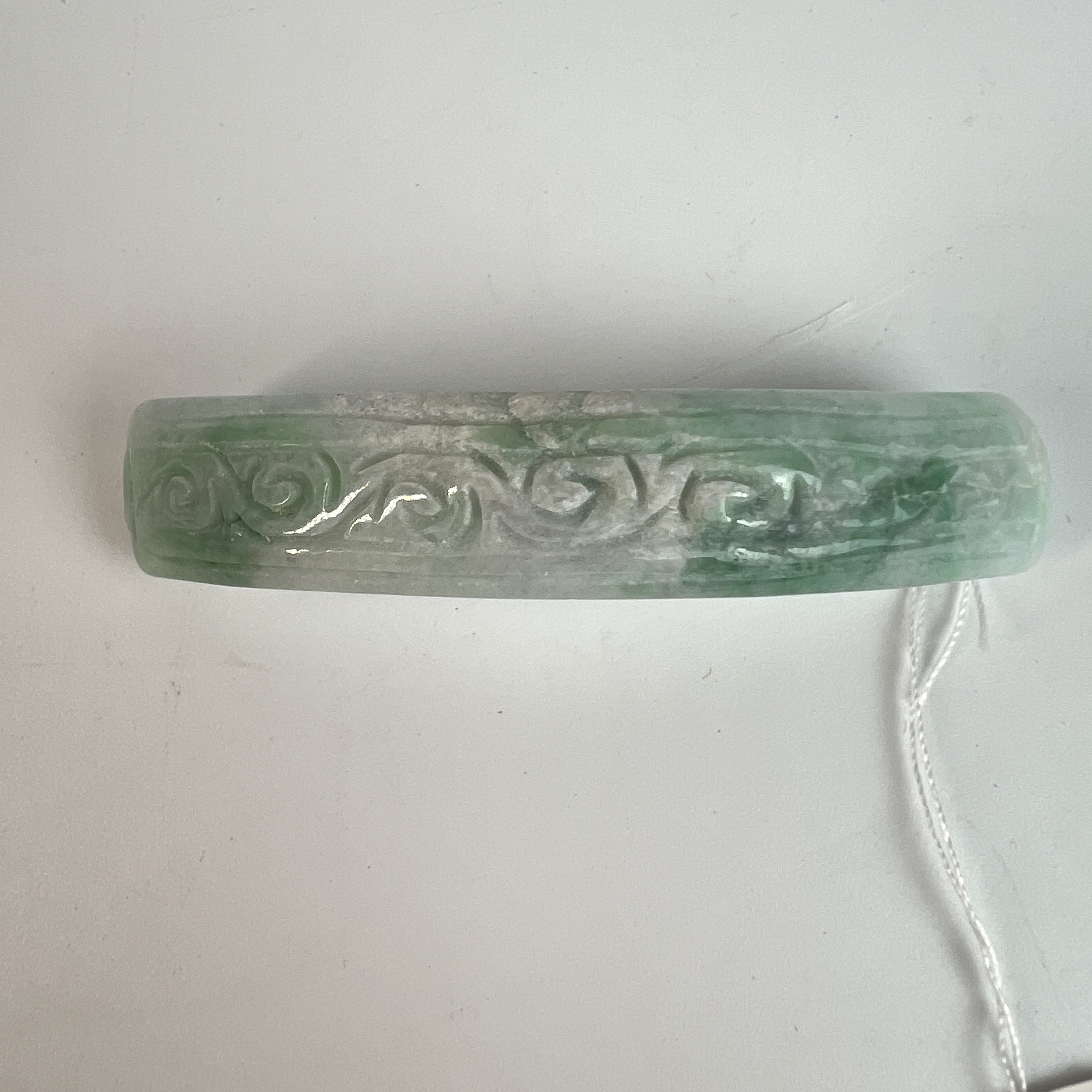 TM 120163 翡翠雕半镯挂件