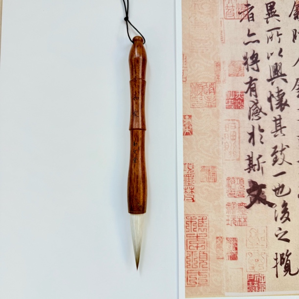 勤文堂【如梭】斗笔精制书画毛笔 出峰5.0*1.2