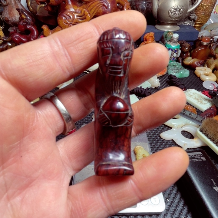 滴血莲花菩提把件扮**虎