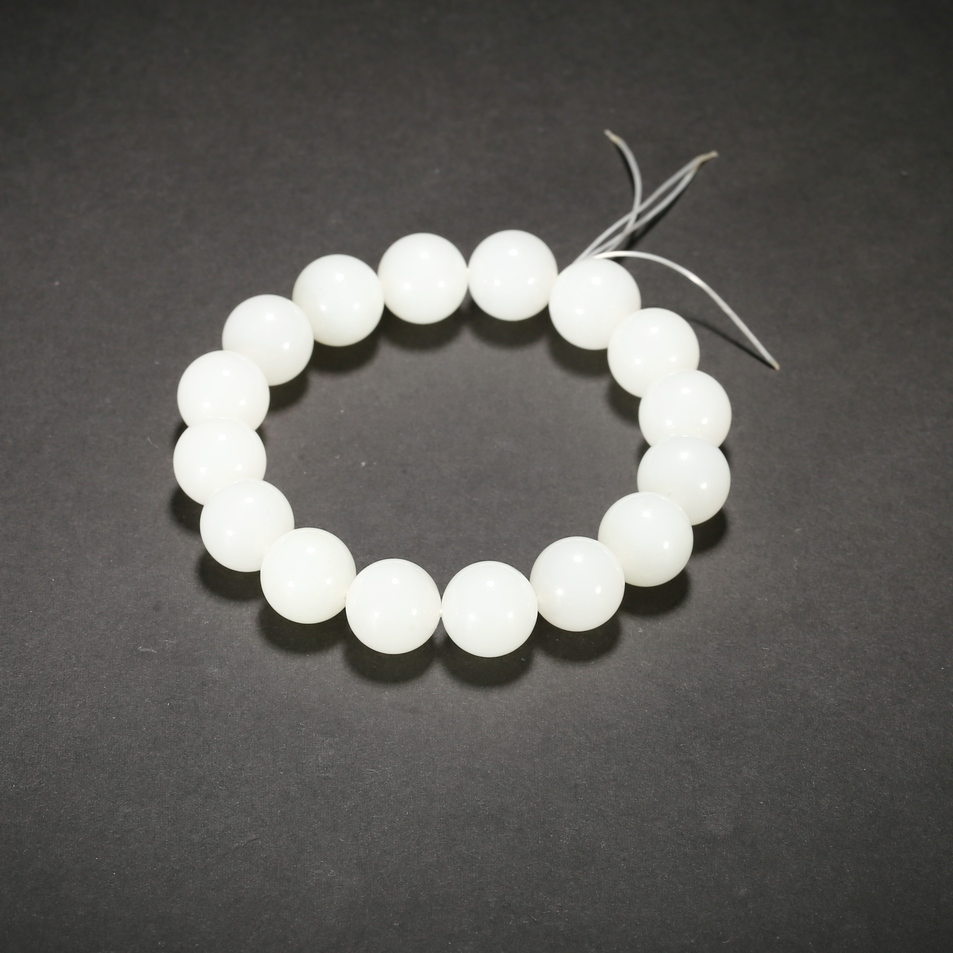 二十世纪*白玉手串/04CTBGG2177/和田玉【北京文博】