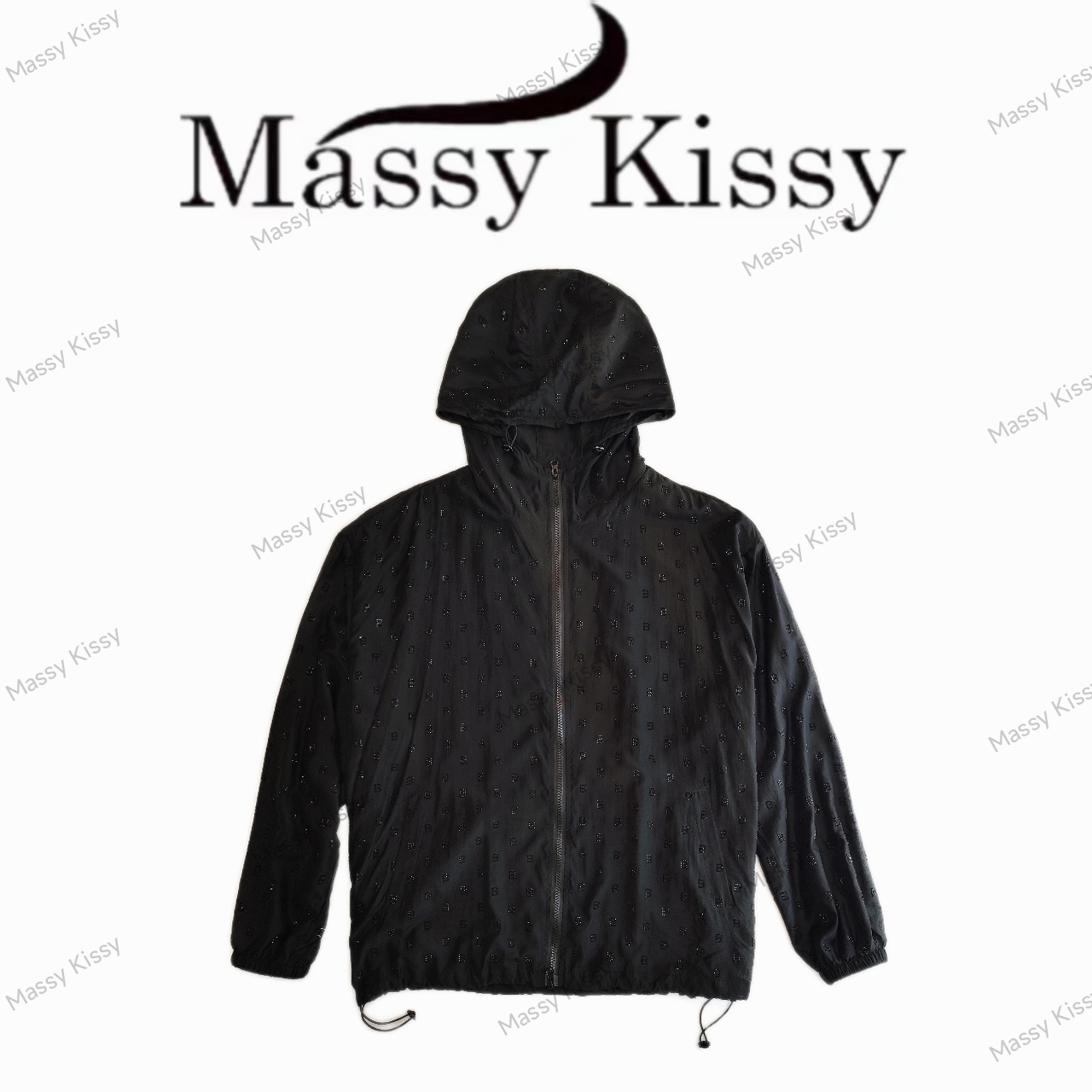 欧货重工烫钻外套女轻薄透气风衣宽松中长款显瘦长袖防晒衫显瘦夏