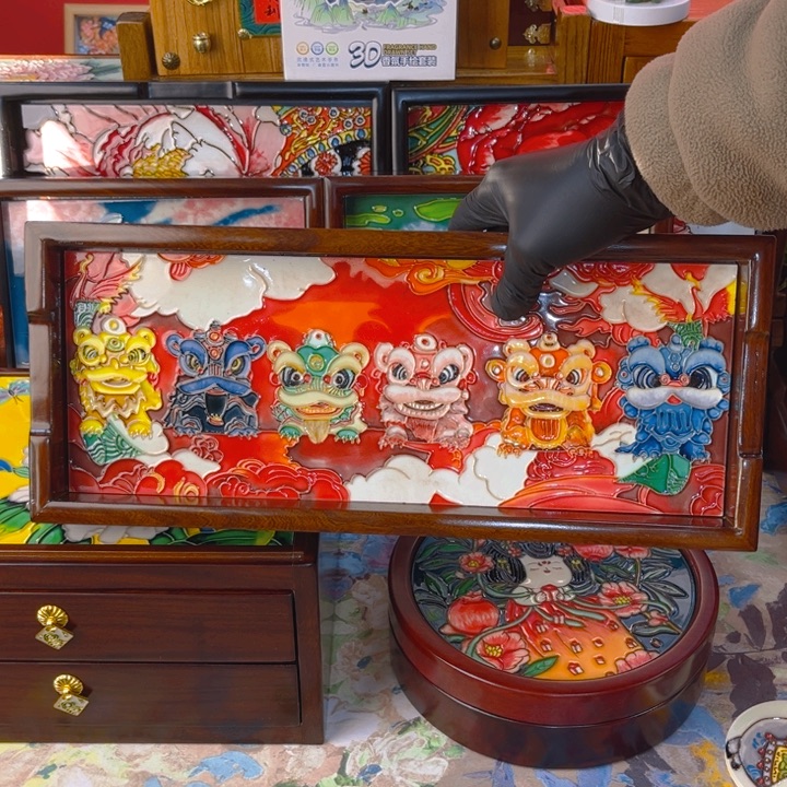 瓷板画艺术作品的