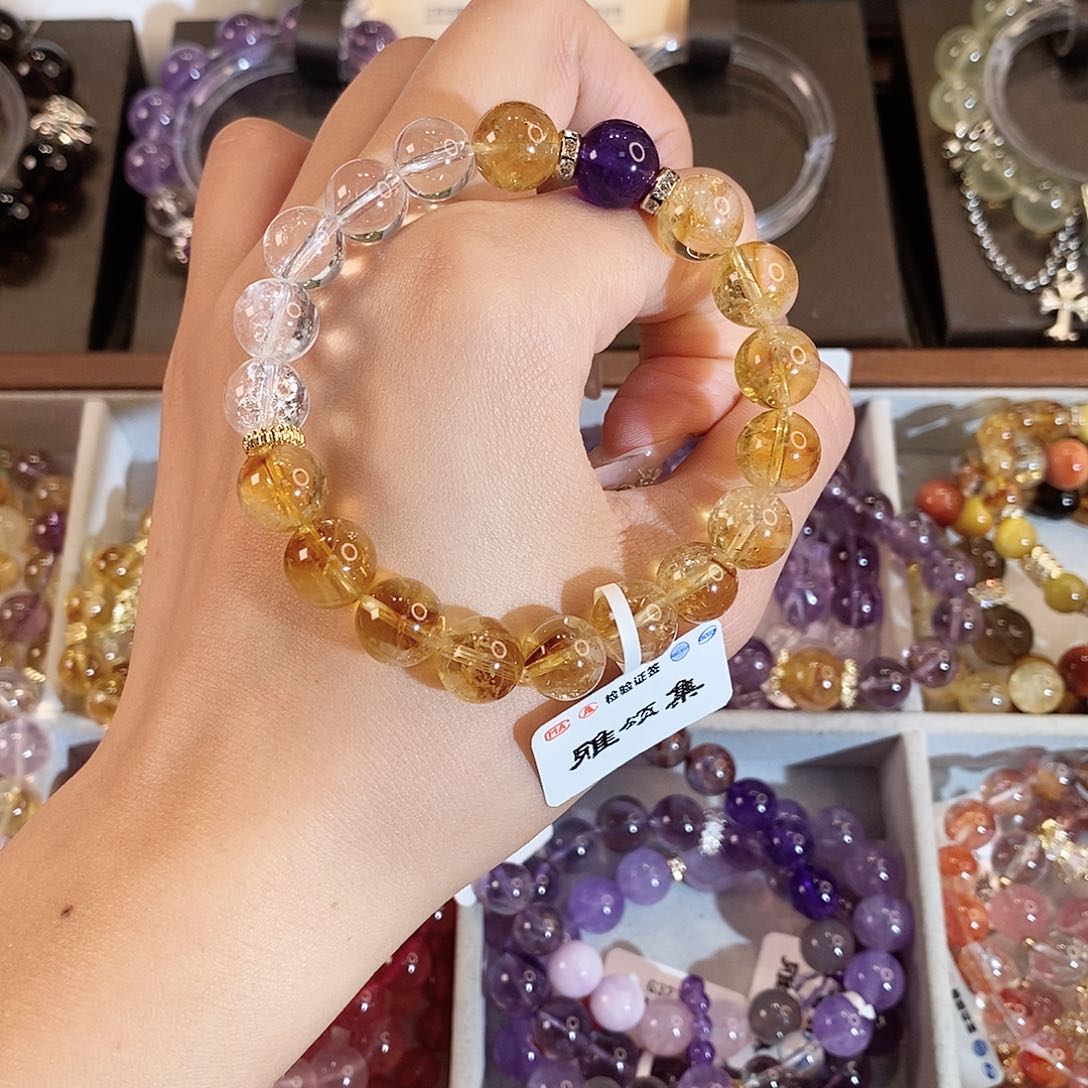 水晶手串未镶嵌G3128单圈多样性发1