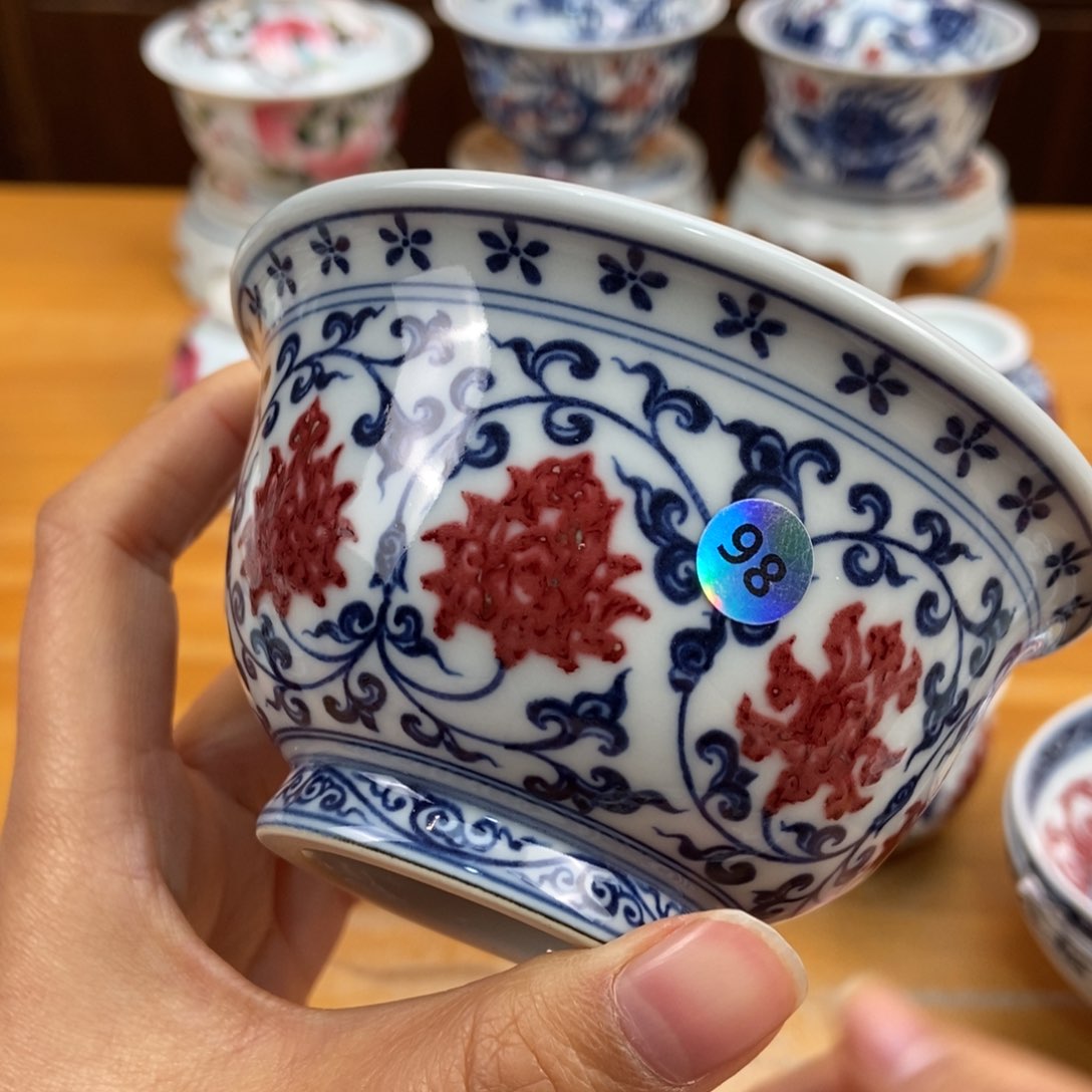 手绘现代茶具非古董