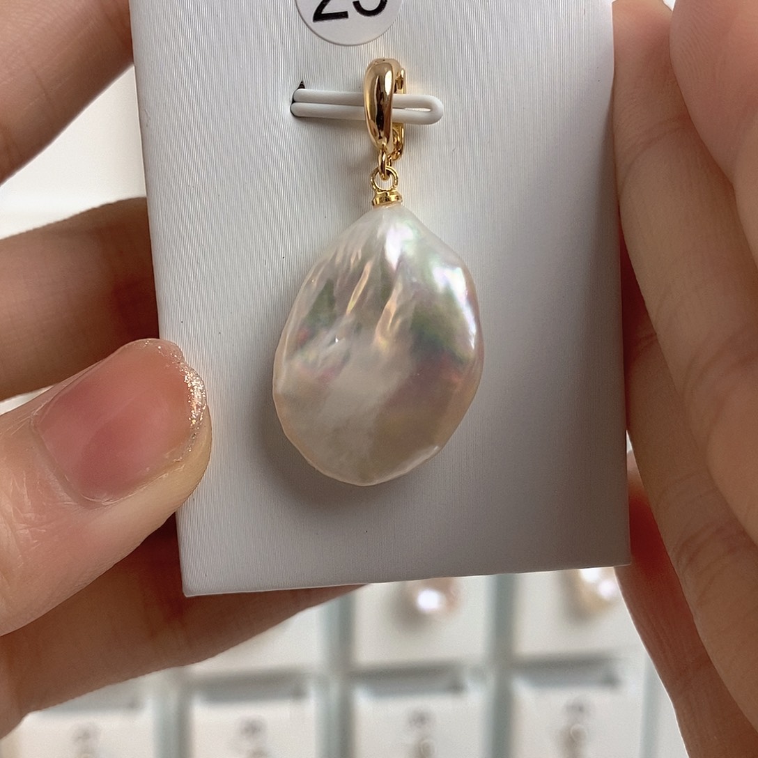 淡水珍珠颈饰银S925镶嵌