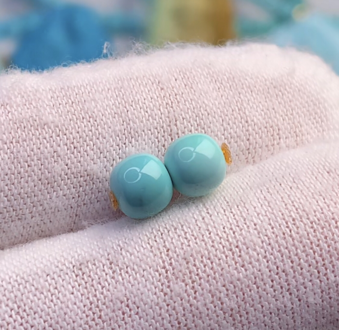 原矿绿松石精品老型6毫米