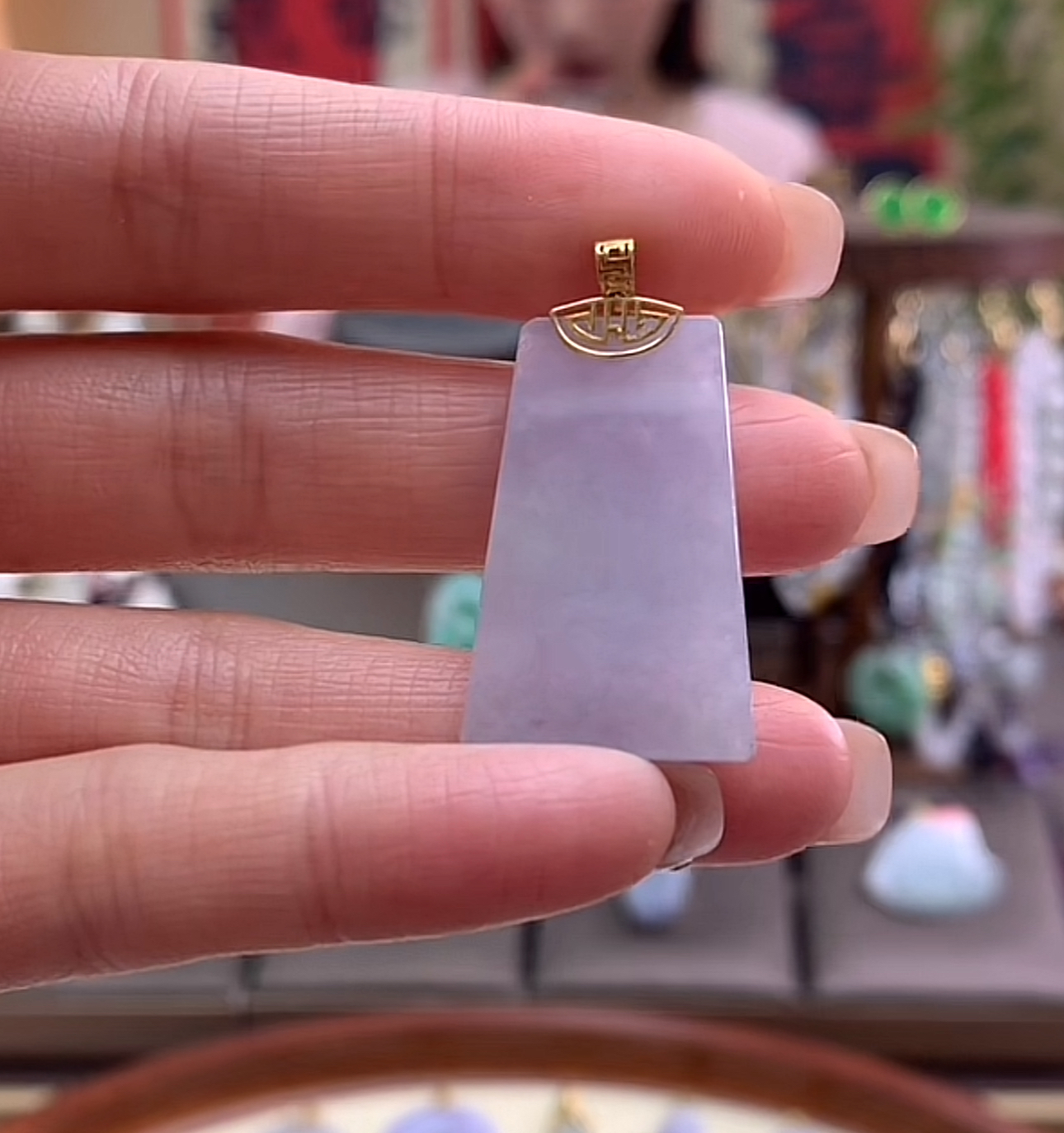 天然a货翡翠吊坠