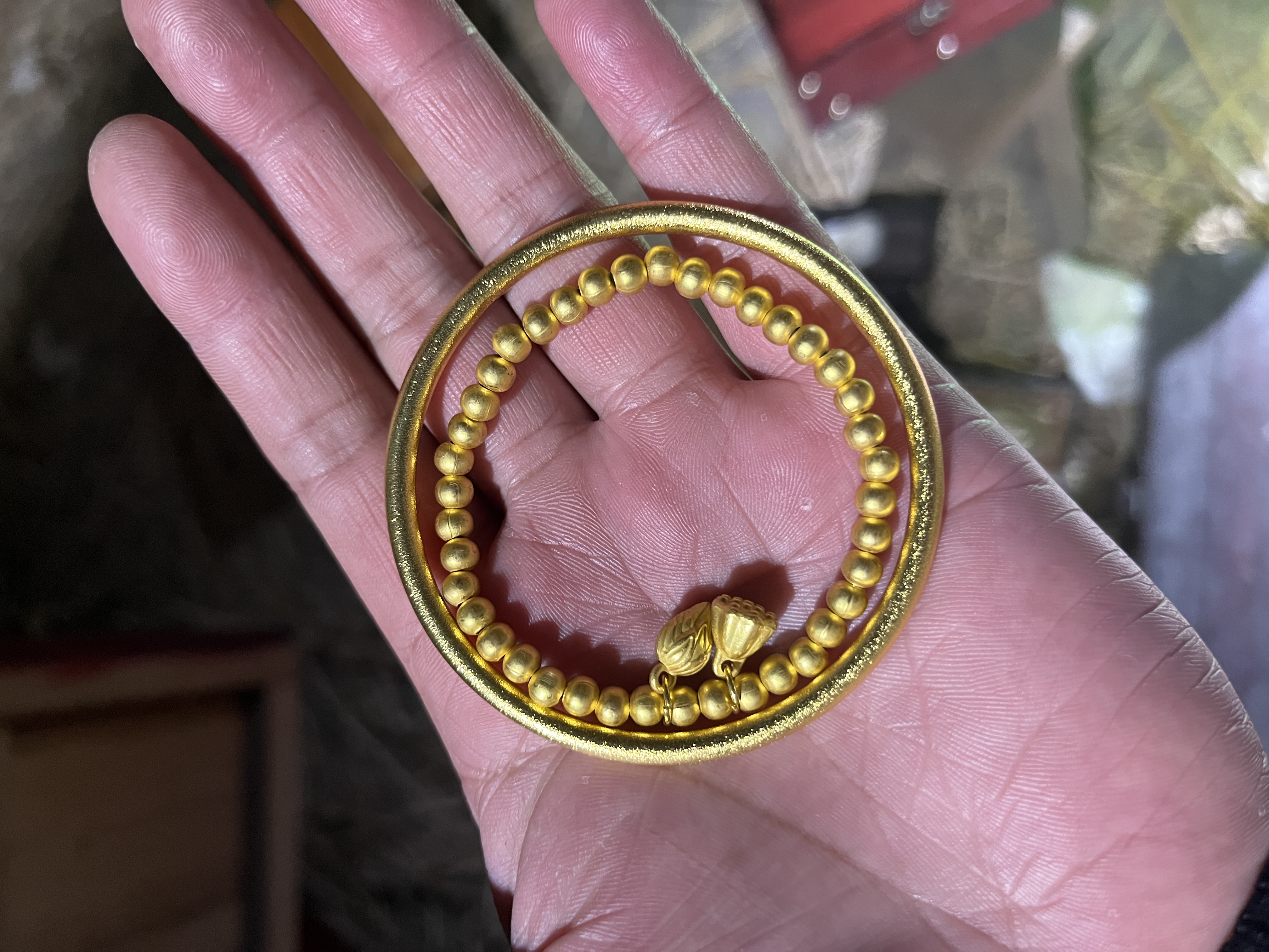 精品手环精选平安手镯黄圈对镯