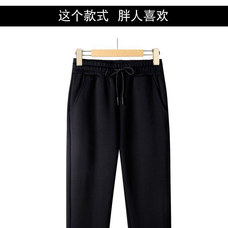 弹力保暖运动裤冬季针织加绒防水加绒休闲裤休闲裤