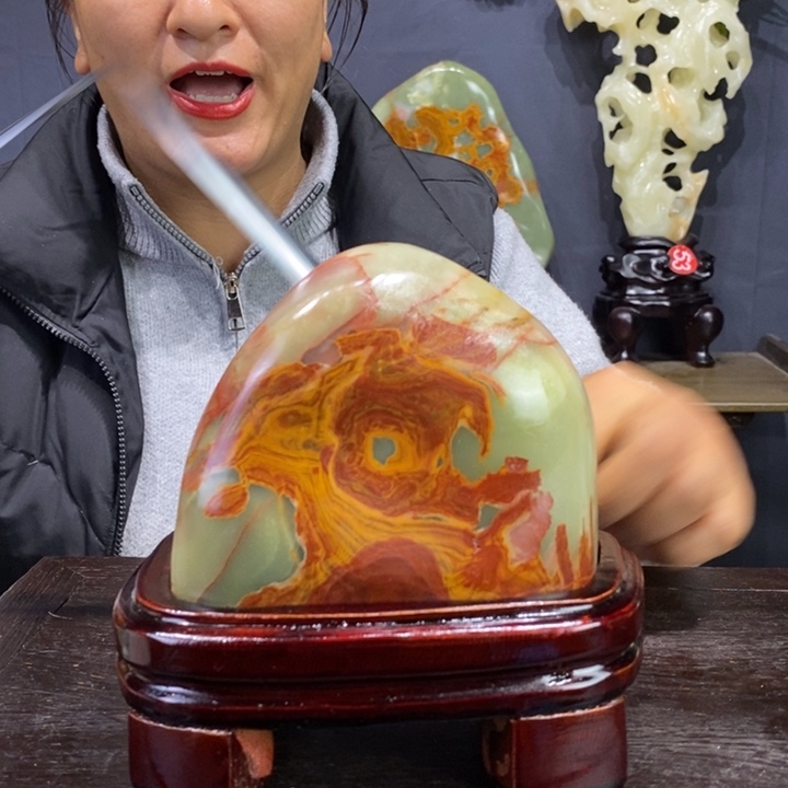 石材伊朗古青石摆件