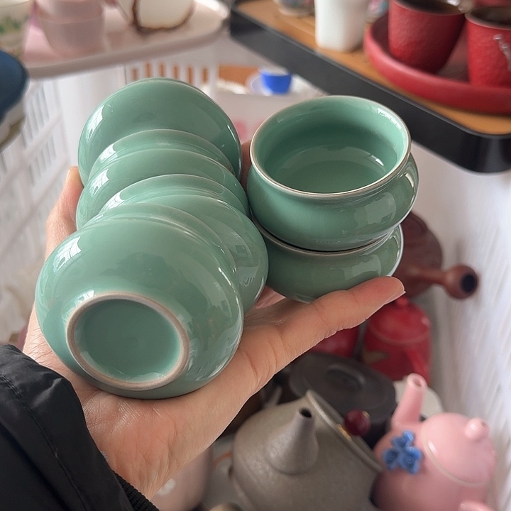 微瑕陶瓷茶具茶杯茶壶