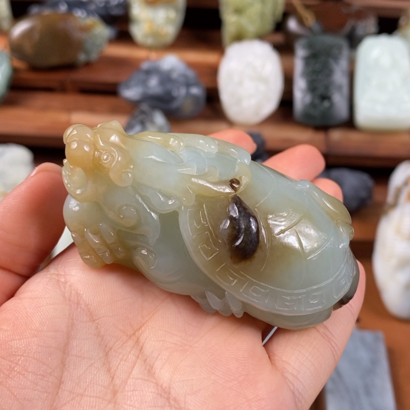 【闪购商品】未镶嵌和田玉把件飞*
