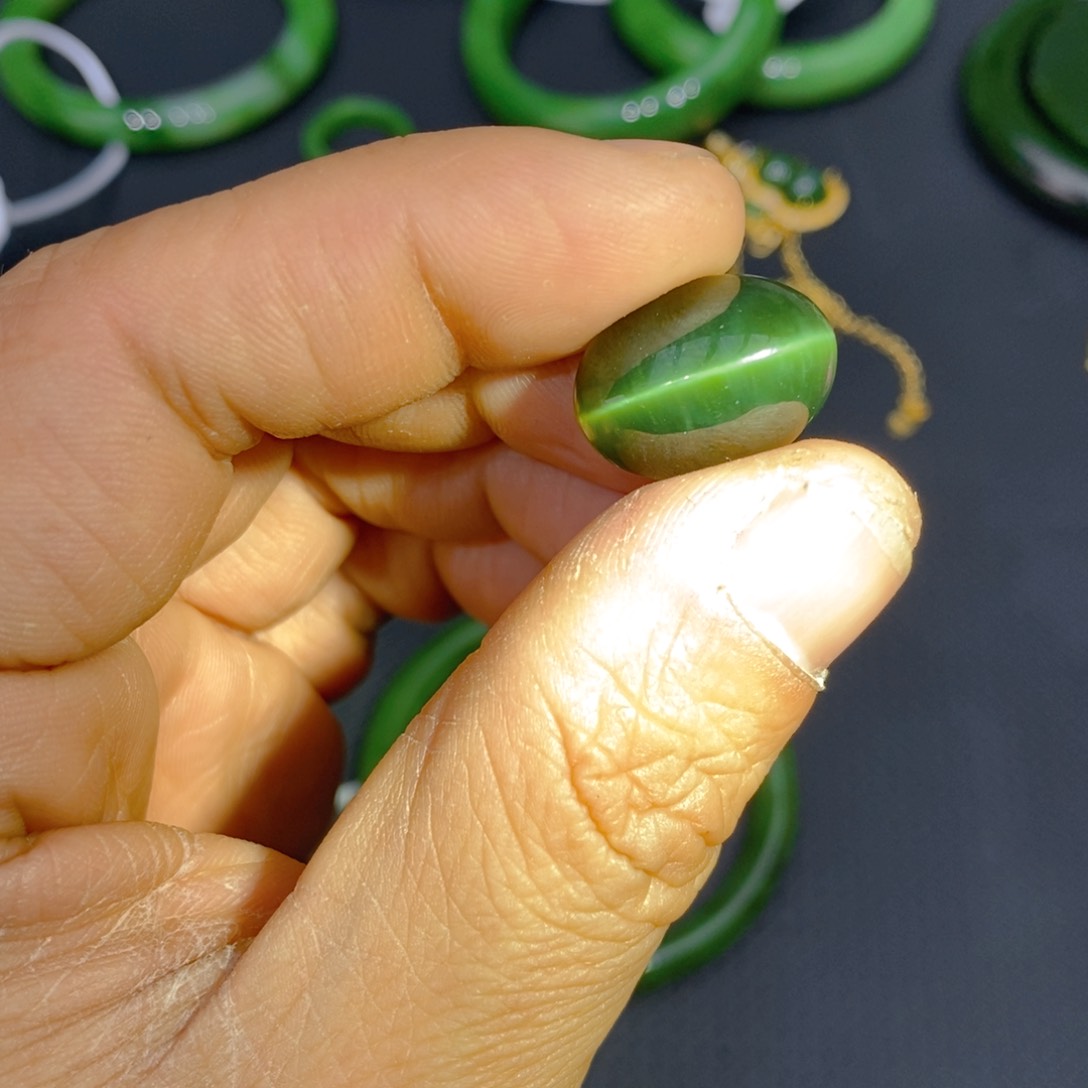 和田玉（碧玉）戒指未镶嵌天****业