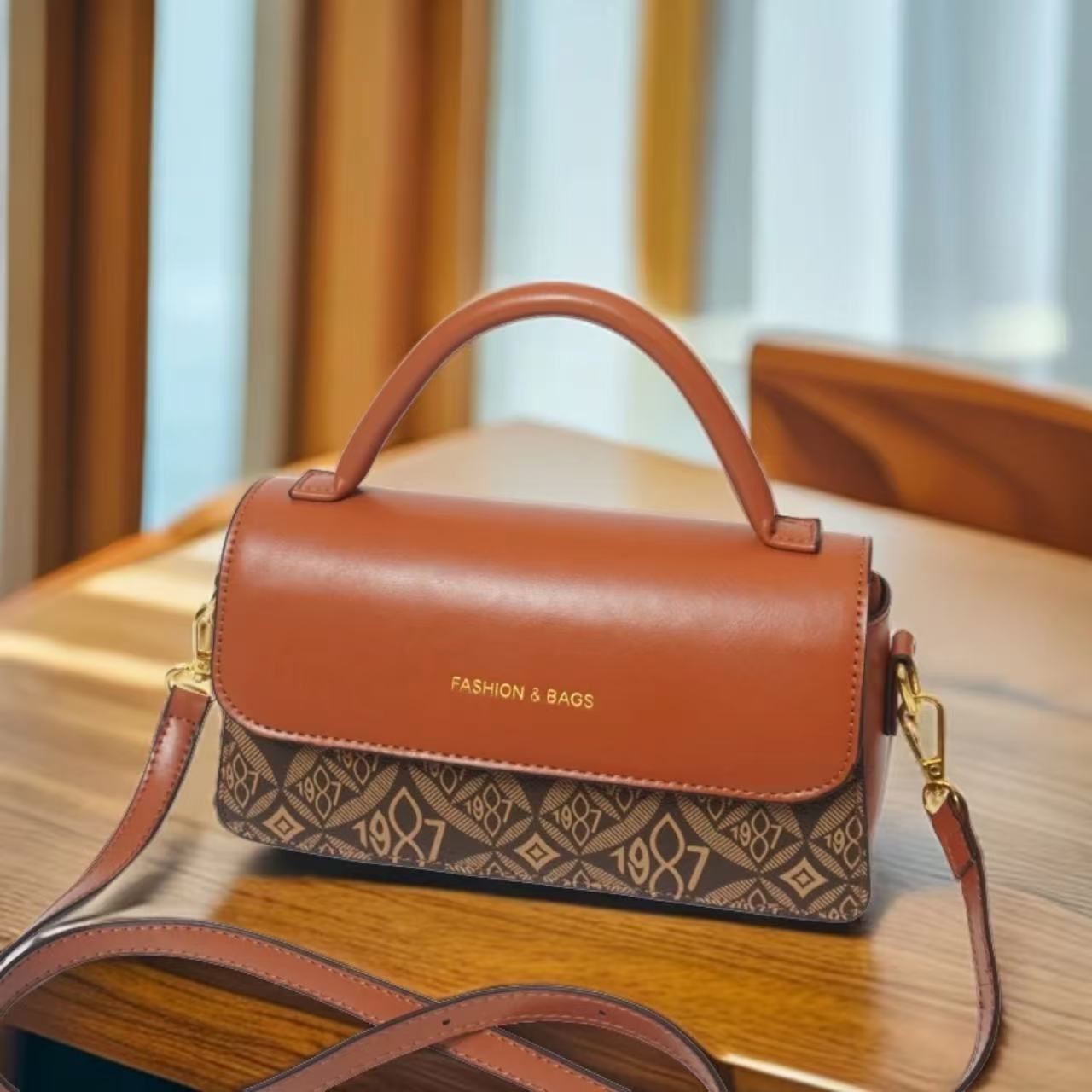 福 5001 棕色 女包【长22高12厚7cm】