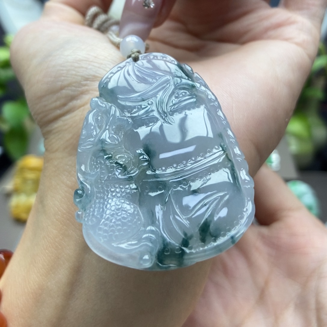 翡翠颈饰未镶嵌吊坠18