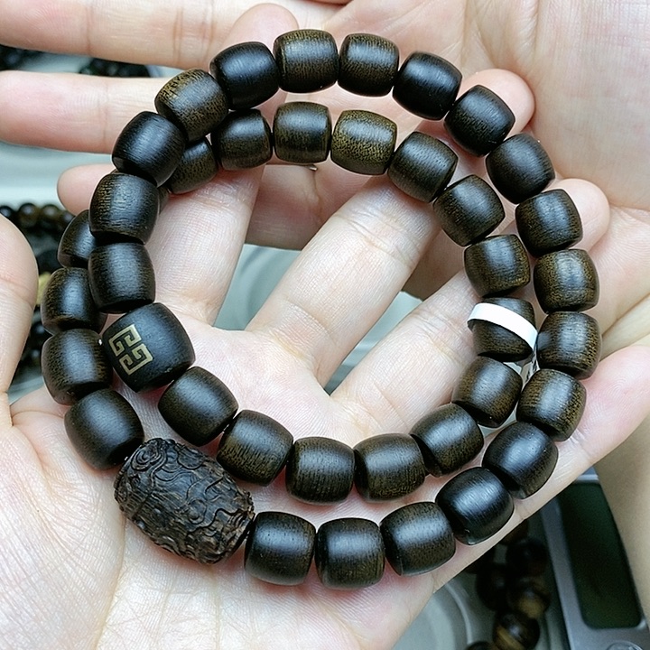 手串沉香用****7越南芽庄白棋楠定制款