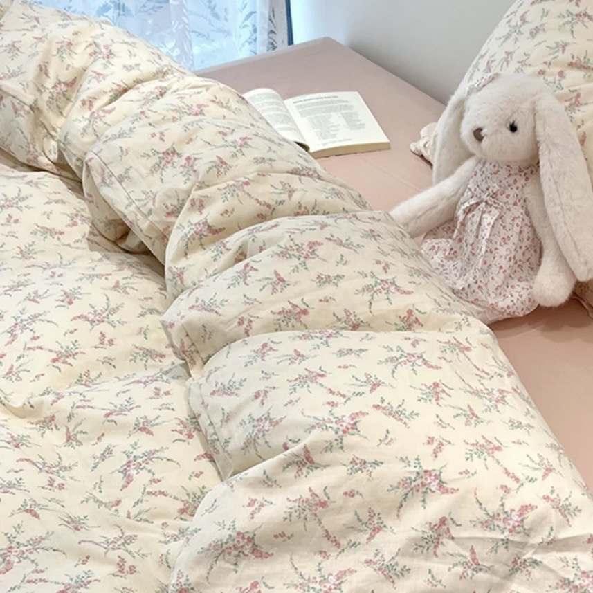 【一帘幽梦】四季柔软ins风针织双层纱法式四件套