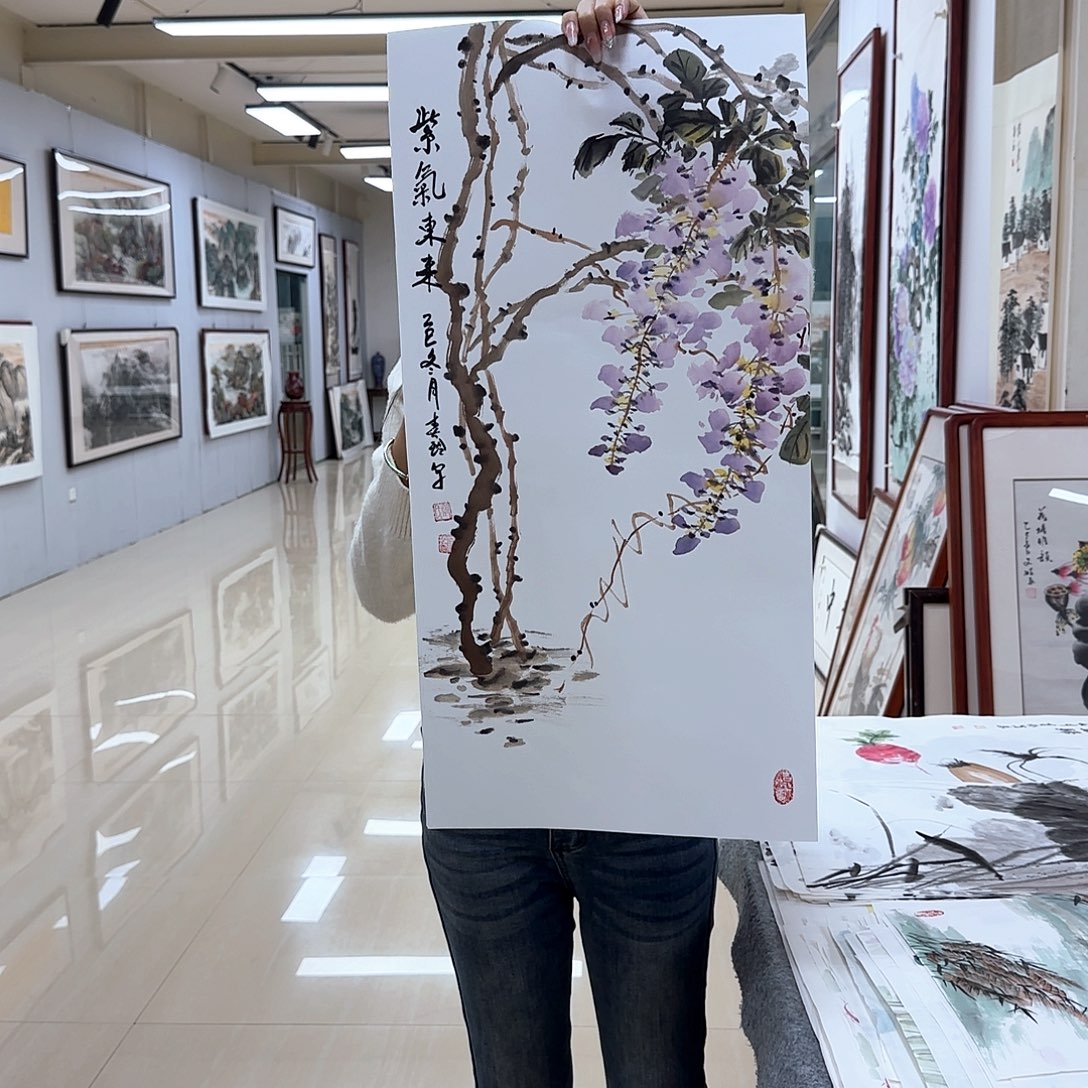国画国画作品多次