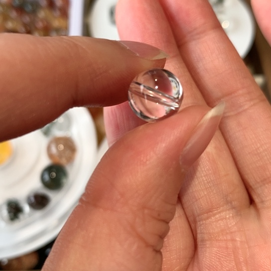 水晶手链未镶嵌10.mm白水晶净体