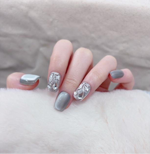 【璀璨】 细闪猫眼穿戴甲