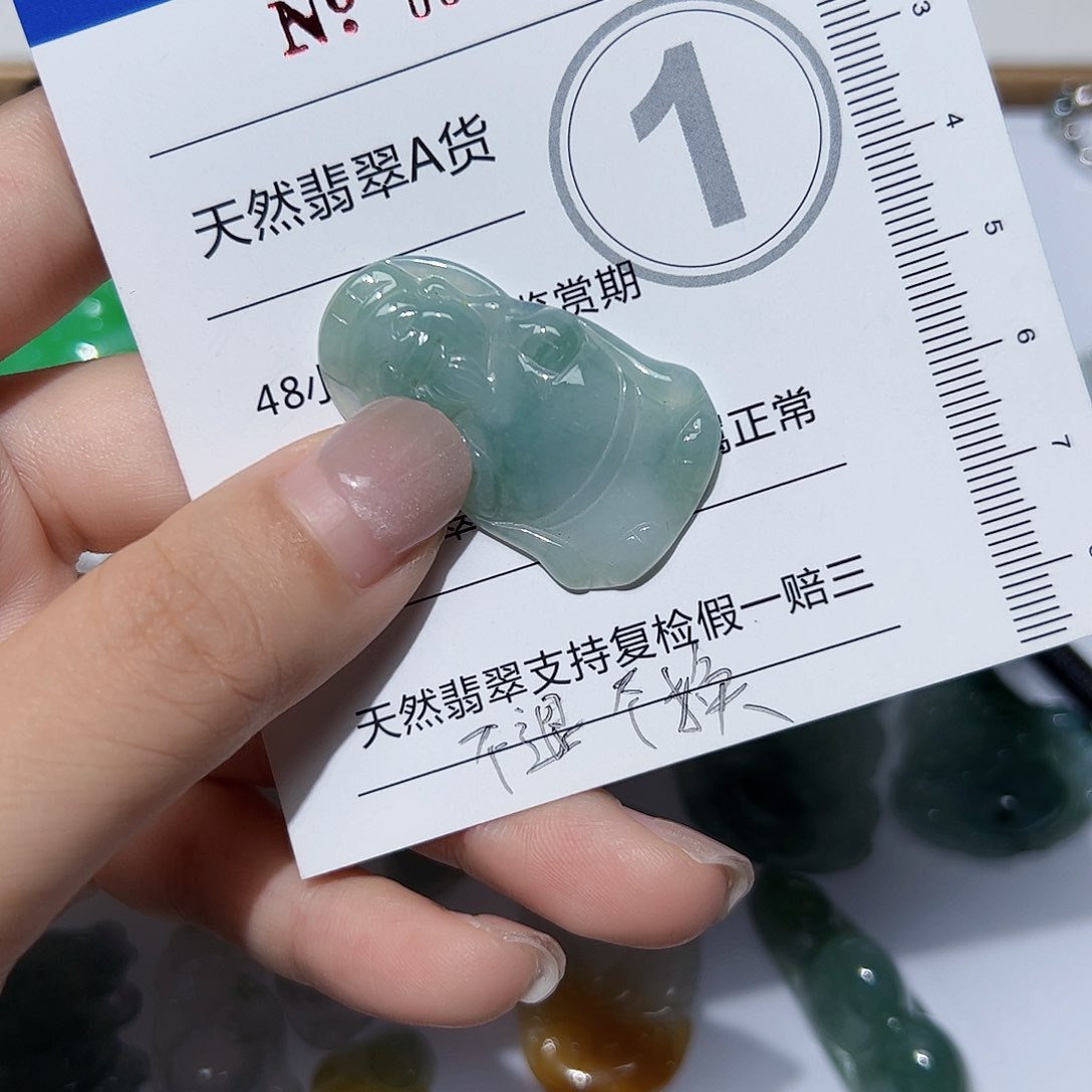 翡翠未镶嵌颈饰天然A货翡翠