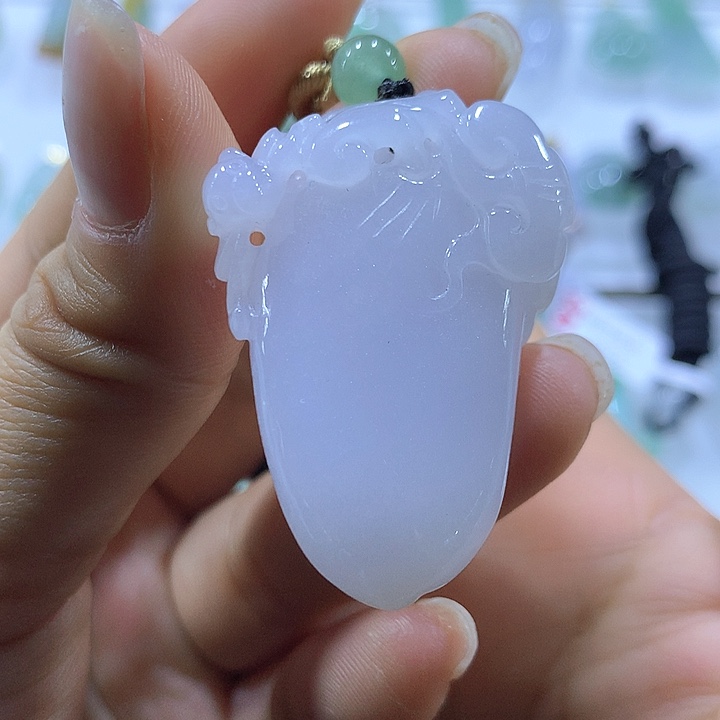 翡翠颈饰未镶嵌天然翡翠A货吊坠