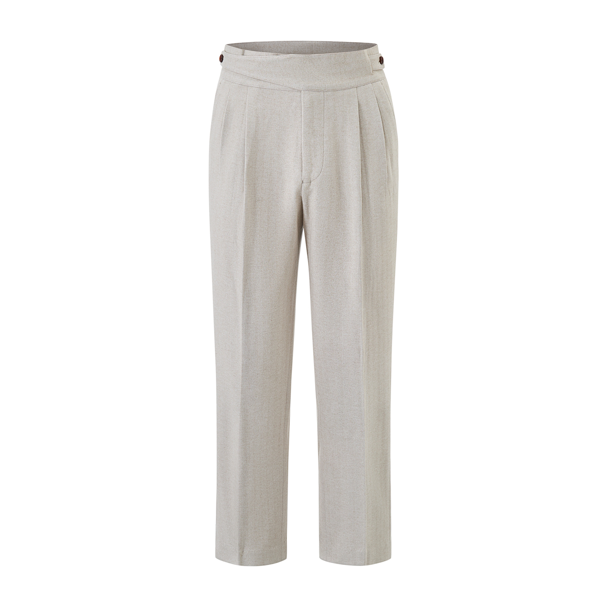 杏色库尔格休闲西裤