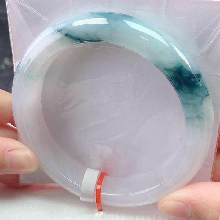 翡翠未镶嵌手镯58圈