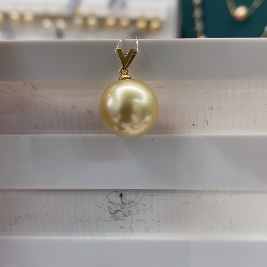 海水珍珠颈饰18K金镶嵌13-14m m