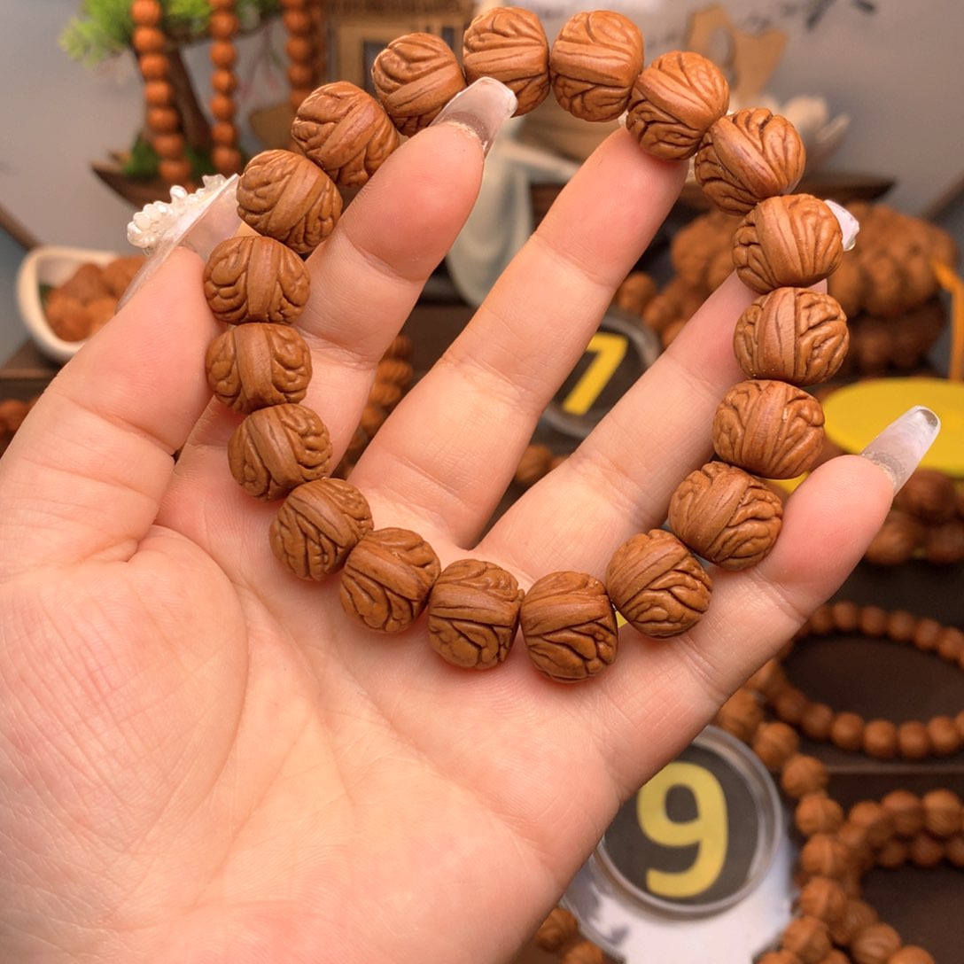 桃核手串野生满天星15尺寸