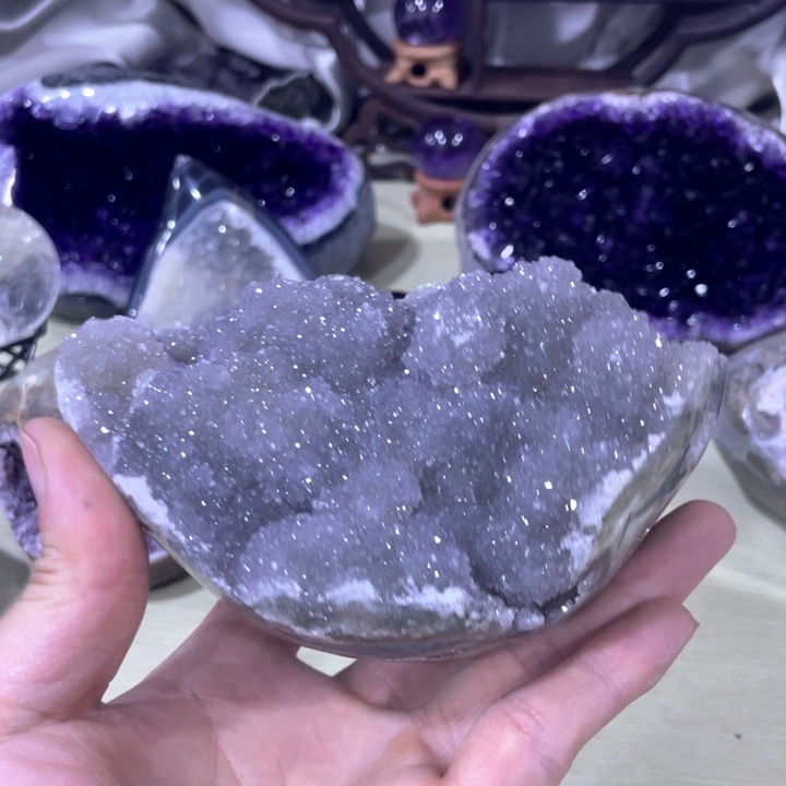 水晶软糖未镶嵌紫晶
