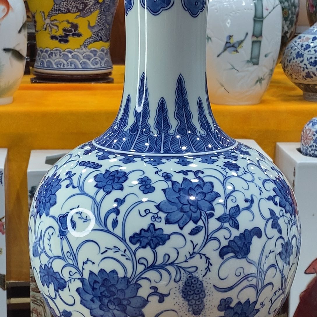 摆件用****6景德镇陶瓷青花赏瓶